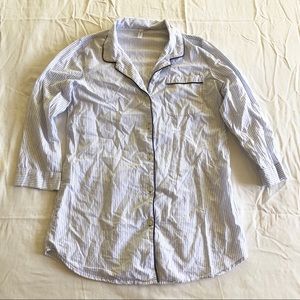 Gap Body Pinstripe Sleep Shirt